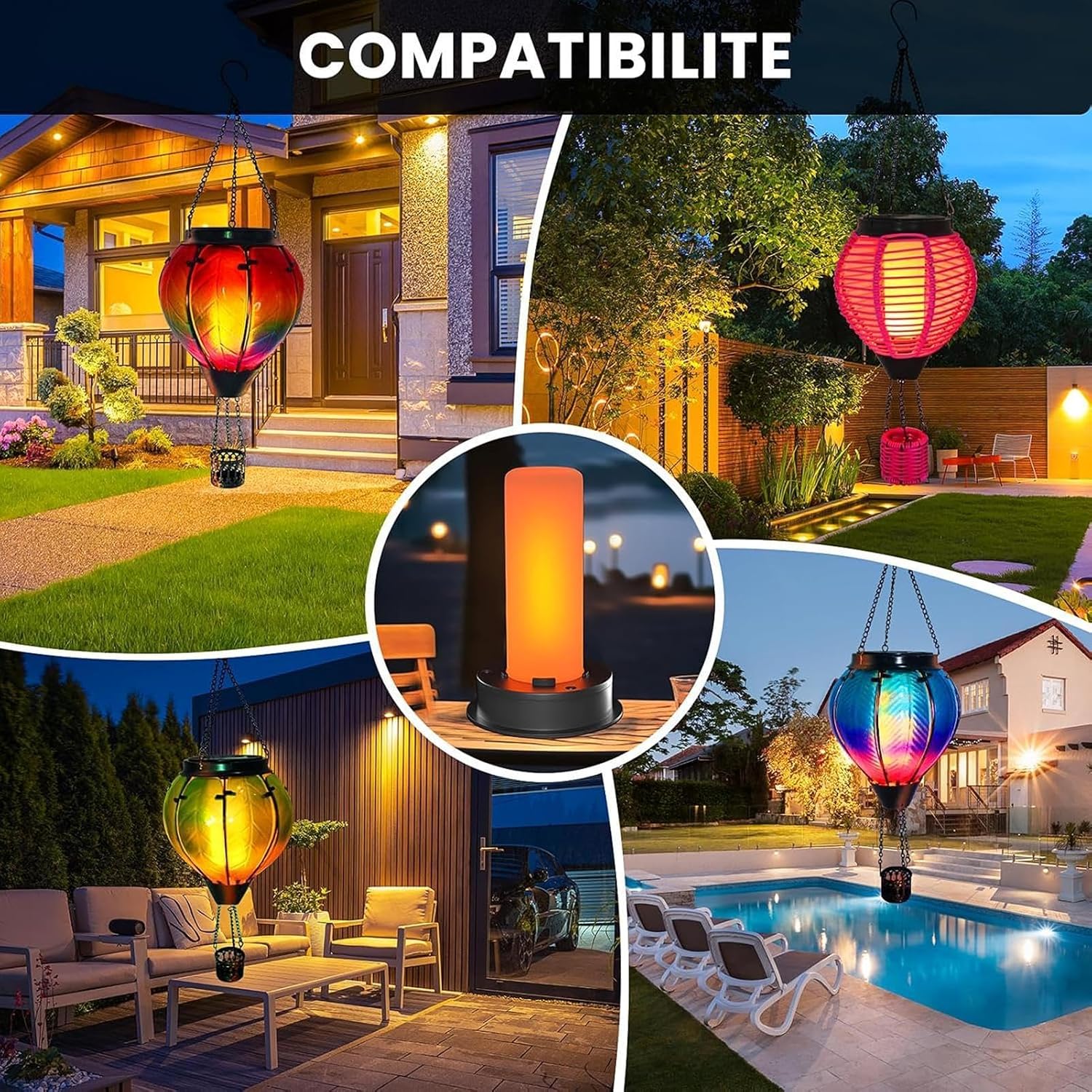 Waterproof Solar Lights – Portable Garden Light, Pathway Lighting for