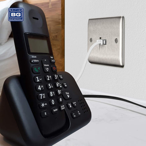 BG Electrical RJ11 Single Telephone Socket