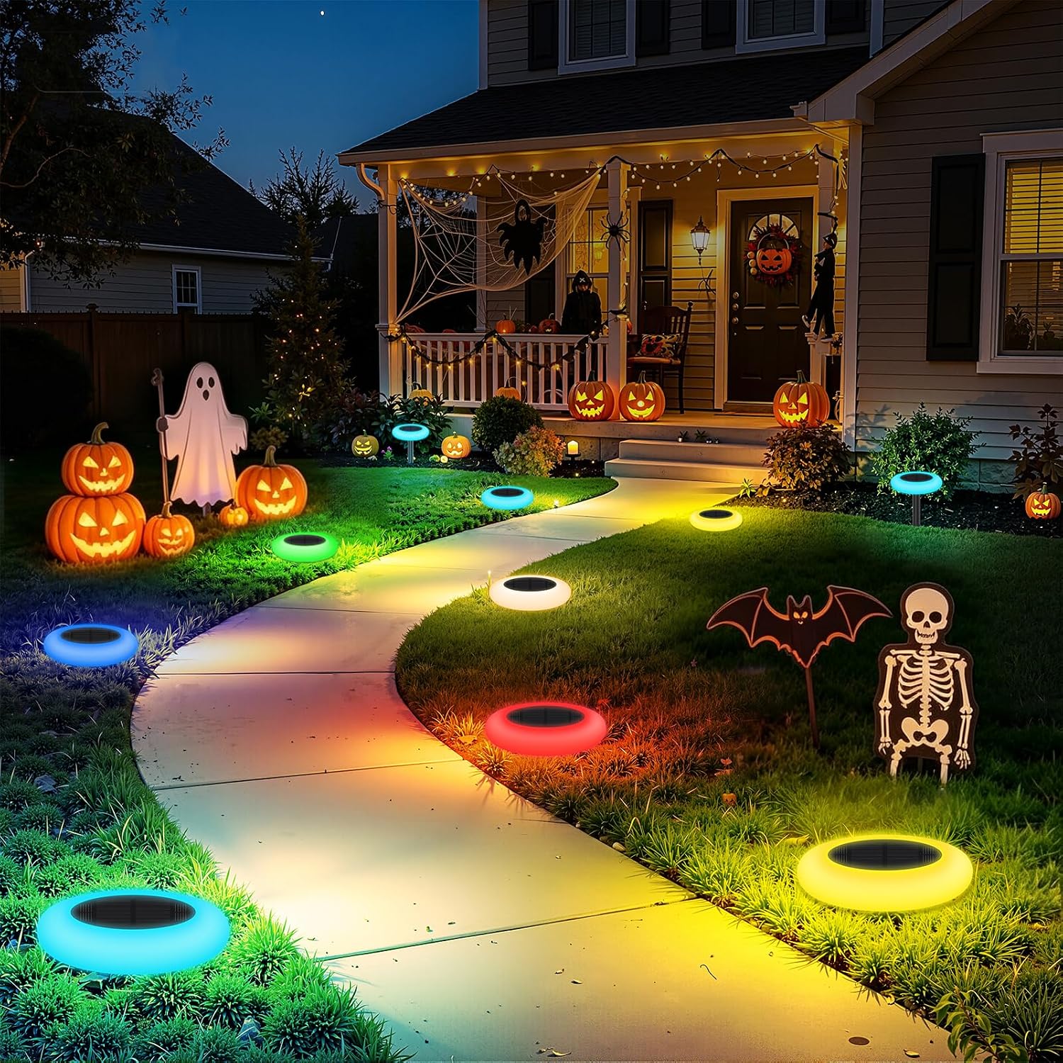 Lightonight Solar Lights Outdoor Garden 6 Pack, Color Changing