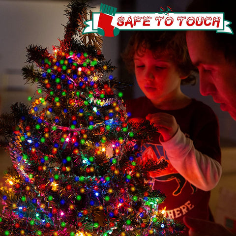 Multicolor Christmas Tree Lights 16 Strings 400 LEDs, Indoor & Outdoor