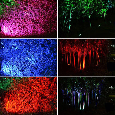 NATPOW Solar Pond Lights, 3 LED Underwater RGB Spotlights – IP68 Waterproof Solar Garden Lighting for Ponds & Water Features