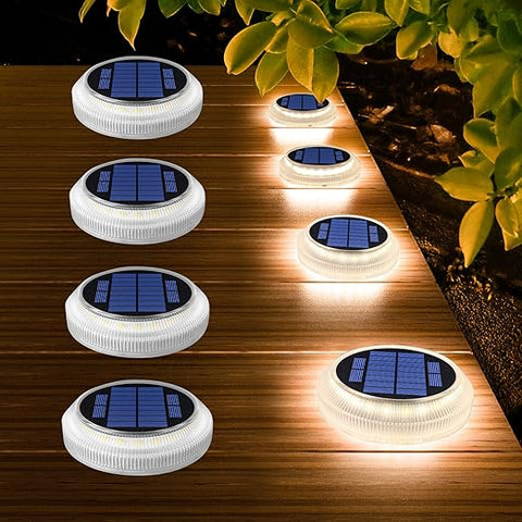 4 pack Solar Garden Lights - 2700K Warm White LED Outdoor Lighting