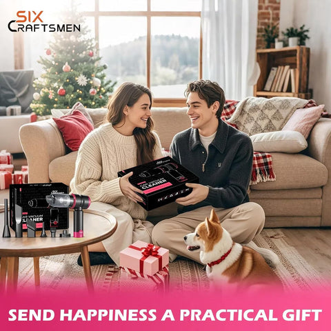 Handheld Car Vacuum Cleaner 15000Pa 4-in-1 Cordless (Pink)