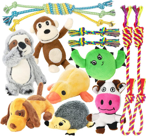 Squeaky Puppy Toy 12 Pack for Small Dogs