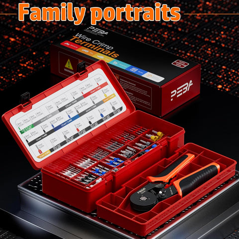 PEBA 28-Piece Ferrule Crimping Tool Kit 0.08-10mm²