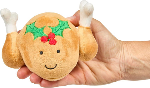 Turkey Plush Christmas Dog Toy with Squeaker