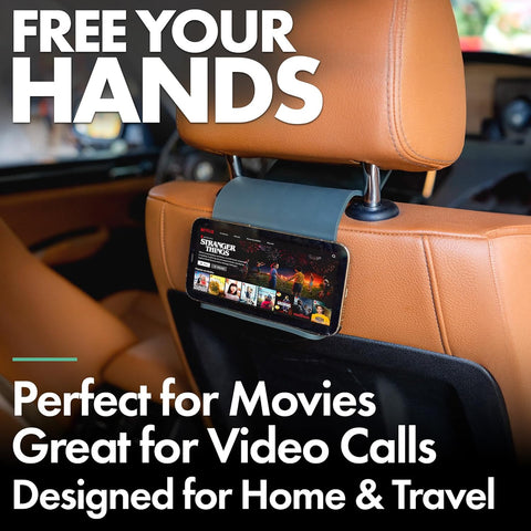 Airplane Phone Holder – Foldable Flexible Silicone Travel Stand (Silicone)