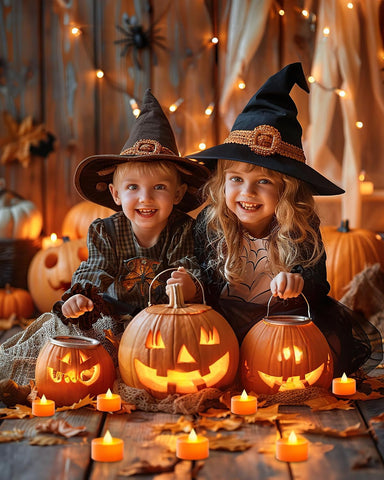 24 Pack Orange Colour Flameless Candles LED Tea Lights Electric Battery Operated No Flicker Long Last 100+ Hours for Halloween, Thanksgiving Day, Home style decoration