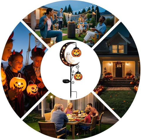 Solar Stake Lights Halloween Waterproof Festive Garden Lighting