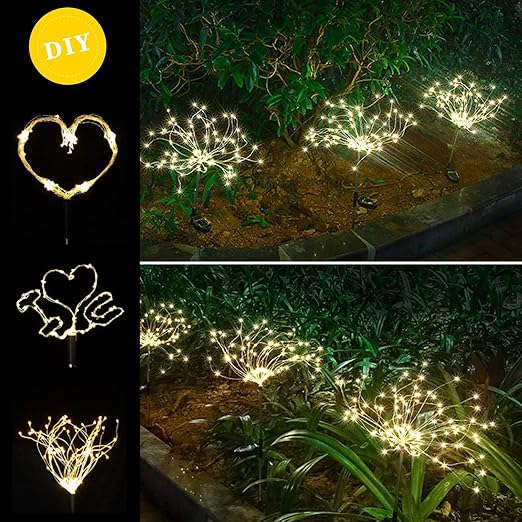 Pack of 2 Modern LED Stake Lights In UK - IP65 Waterproof, Solar Powered, 120 Degree detection Angle, Battery capacity 2200mAh, Security Lights, Stake Lights for Garden, Pathway, Driveway, Fence