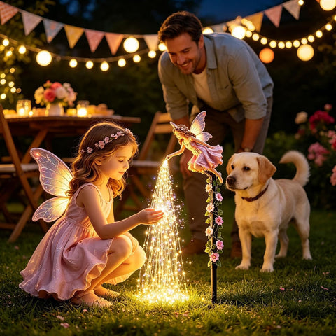 Solar Garden Lights Outdoor, Fairy Sprinkling Waterproof LED Decoration