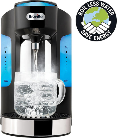 Breville HotCup Hot Water Dispenser 2.0L – 3kW Fast Boil, Variable Dispense, Energy Efficient, Gloss Black [VKJ318]