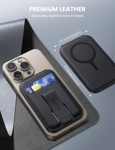 Magnetic Phone Wallet Stand with Card Holder