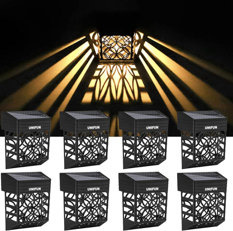 Pathway Lighting, 12 Pack Solar Lights for Chain Link Fence, Waterproof Chain Link Fence Lights Solar Powered with Adjustable Straps for Above Ground Pools, Garden, Patio (Black)