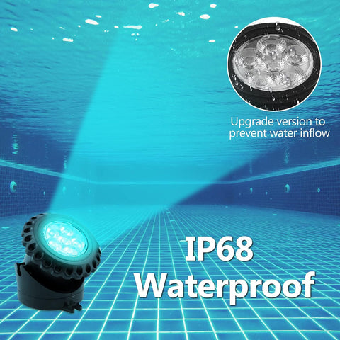 T-SUN Solar Pond Lights Set of 5 – RGB Colour Changing Submersible Underwater LED Lights, IP68 Waterproof Garden Pond Spotlights for Fountains, Waterfalls & Outdoor Landscapes