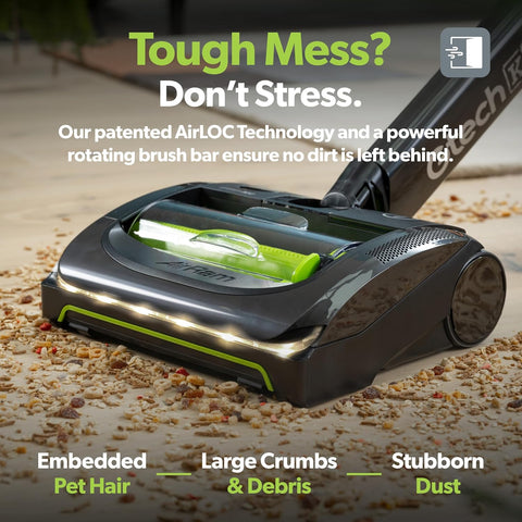 Gtech AirRAM MK2 K9 Lightweight Cordless Vacuum Cleaner Grey/Green