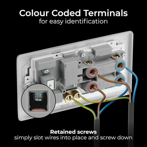 Cooker Control Unit Switch with Socket and LED 45A