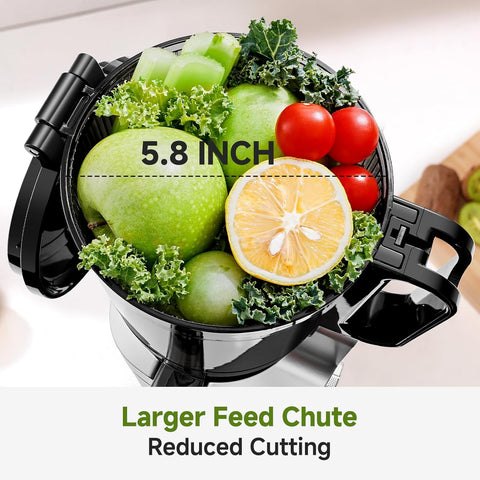 Automatic Cold Press Juicer Machine 250W 2L Large Opening Galaxy Silver