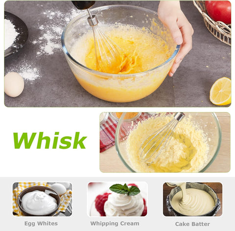 Stainless Steel Hand Blender 1000W – 4-in-1 Stick Blender with 20 Speeds, Whisk, 500ml Chopper & 700ml Measuring Cup (HB3203)