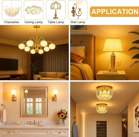 3W G9 LED Bulbs Warm White 580LM, 2700K Energy Saving Light Bulbs Equivalent to 40W Halogen, No Flicker Capsule GU9 LED Bulb for Home Lighting Decor, Chandelier, Not Dimmable, 220-240V,4 Pack