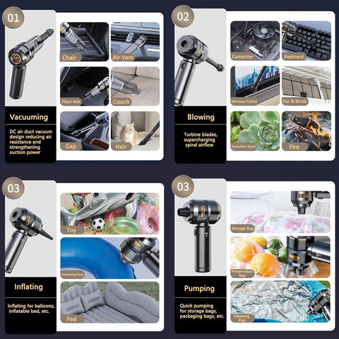 DiliDala Car Vacuum Cleaner 22000PA Cordless Handheld