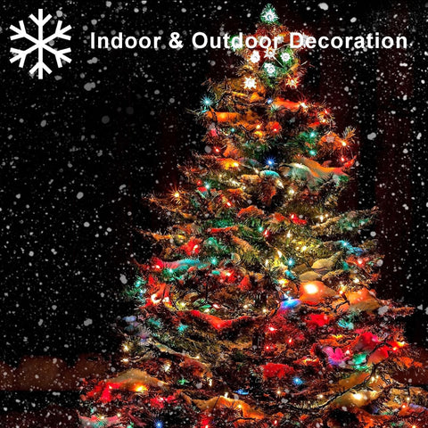 2 Pack Multicolor LED Christmas String Lights with Remote & Timer