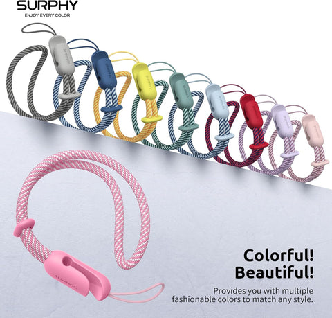 SURPHY Wrist Strap Lanyard for Phone 2 Pack Adjustable Combo Rose Pink & Lilac