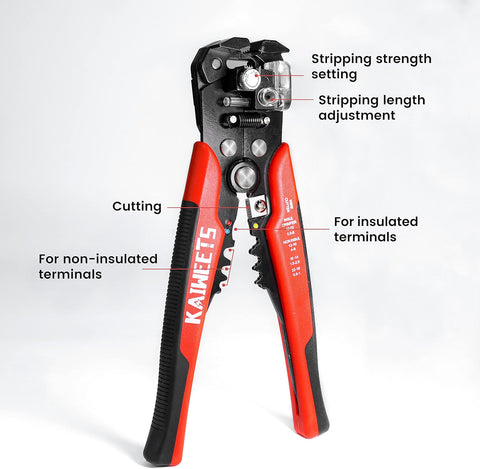 Automatic Wire Stripper Cutter Crimper AWG10–24 3-in-1