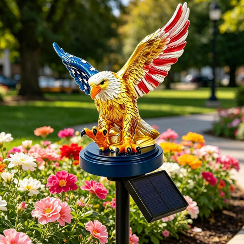 Eagle Garden Stakes Light Decorative Patriotic Eagle Lighting