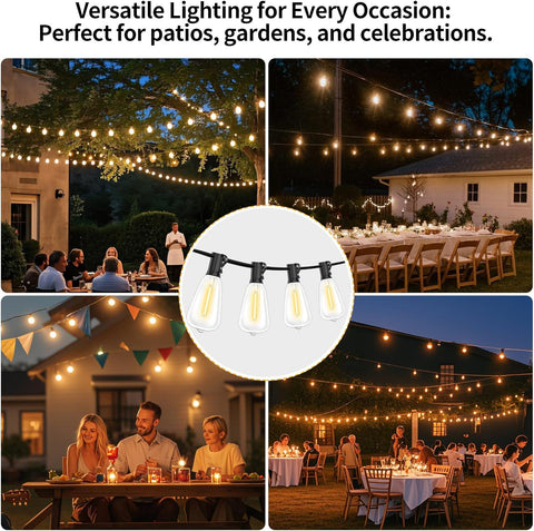 Vintage Filament Clear ST64 LED Bulb (Pack of 3)
