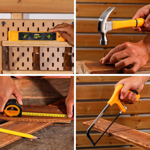 Cordless Drill Tool Kit Set: DEKO 20V Power Drill Tool Box with Battery Electric Drill Driver for Men Home Hand Repair Basic Toolbox Tools Sets Drills Case,186 Pieces