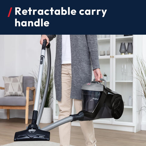Hoover H-POWER 300 Pet Cylinder Vacuum Cleaner 850W – Powerful Cyclonic Suction, 2L Bagless, Lightweight with HEPA H13 Filter