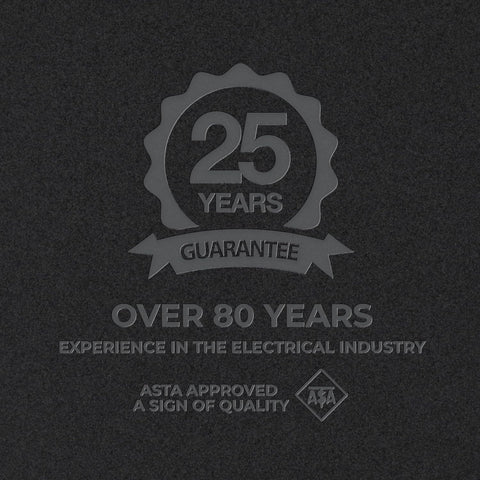 Double Wall Light Switch 2 Way Screwless Matt Black