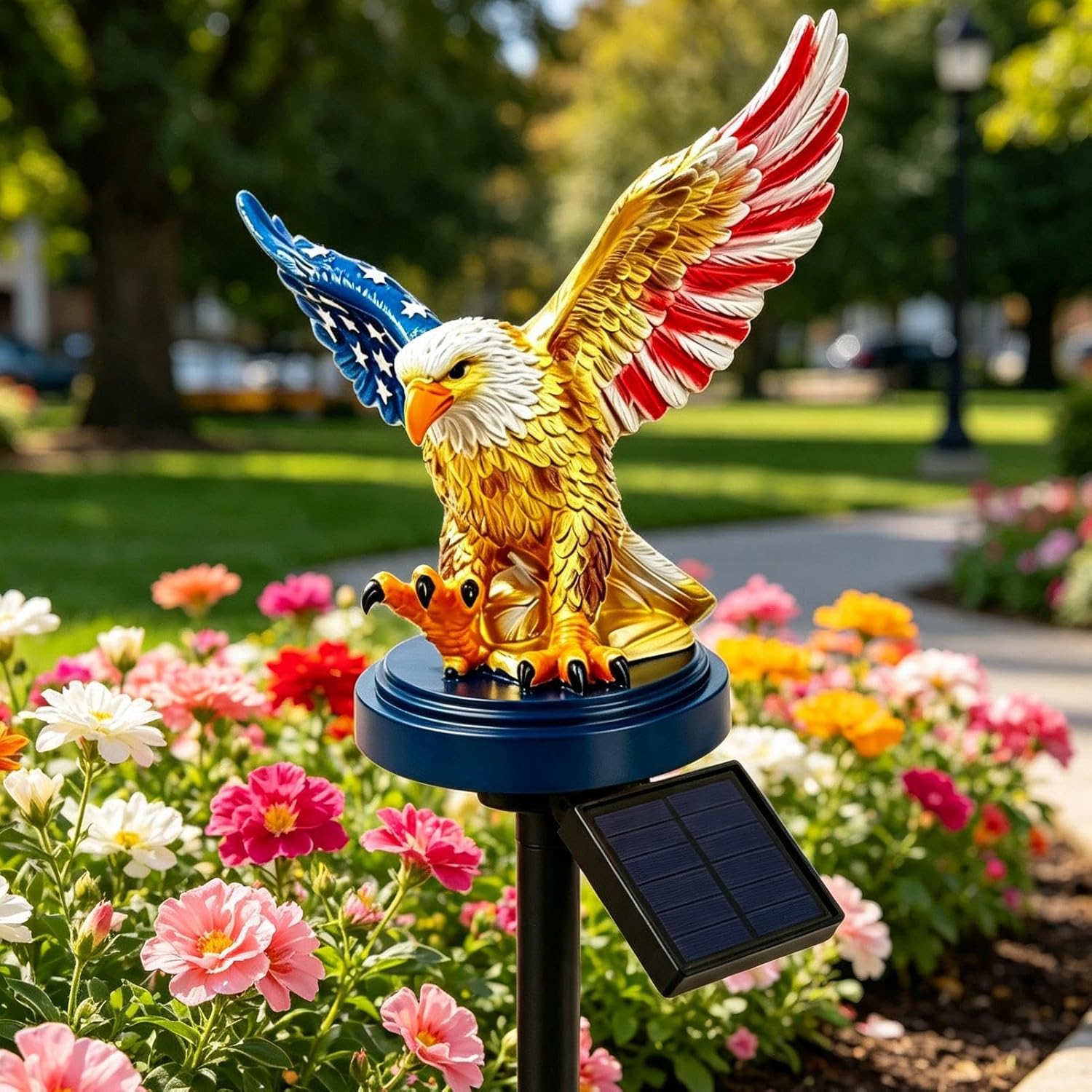 Eagle Garden Light Decorative Patriotic Lighting