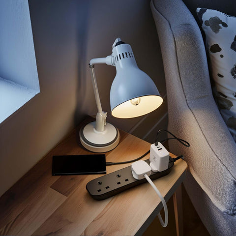 Masterplug Four Socket Extension Lead, 5 Metre Cable, Unswitched, 4-Way Plug Extension Cable, Power Strip, Basic Power, Black, 13A, 4G, 5m, BFG5NB