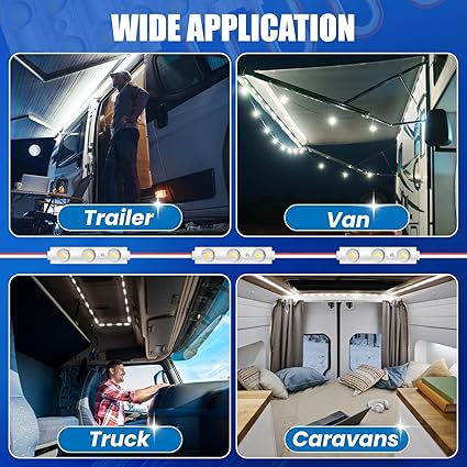 Super Bright 12V LED Light Strip for Campervans and Boats

