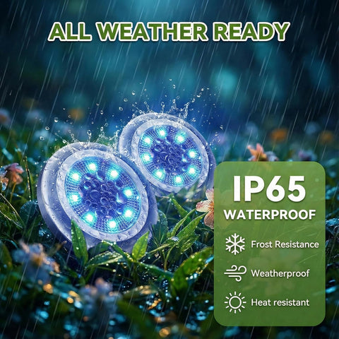 Solar Lights Outdoor Garden,8Pack Waterproof Solar Garden Lights