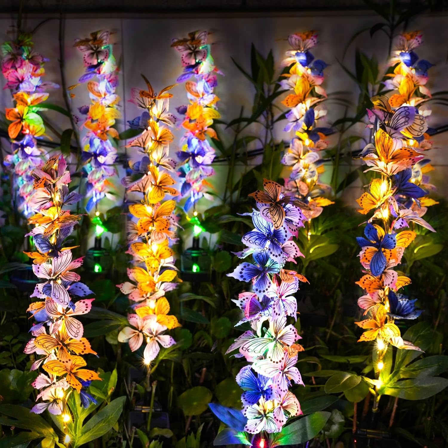 Solar Butterfly Garden Lights, Dual‑Mode Outdoor Decor (2 Pack)