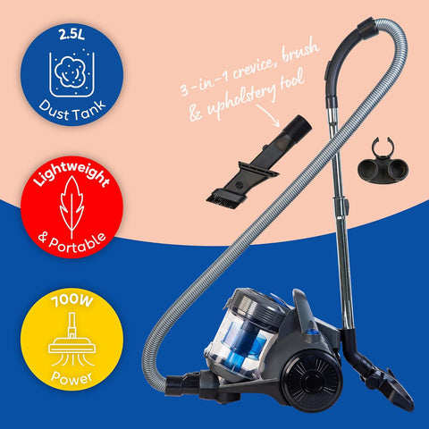 Russell Hobbs 700W Atlas2 Cylinder Vacuum Cleaner