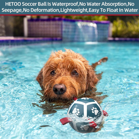 Small Dog Soccer Ball Toy with Straps Interactive Play