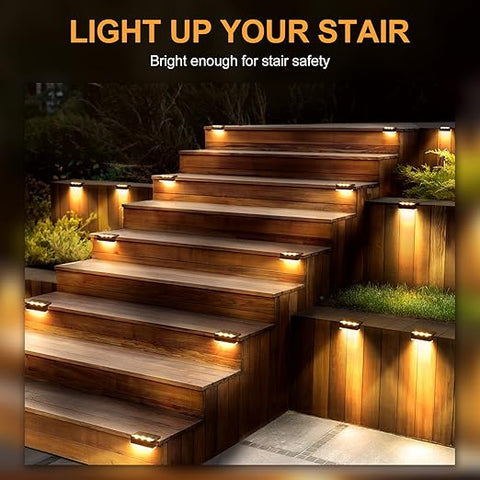 solar lights with bright cool white LED glow.

