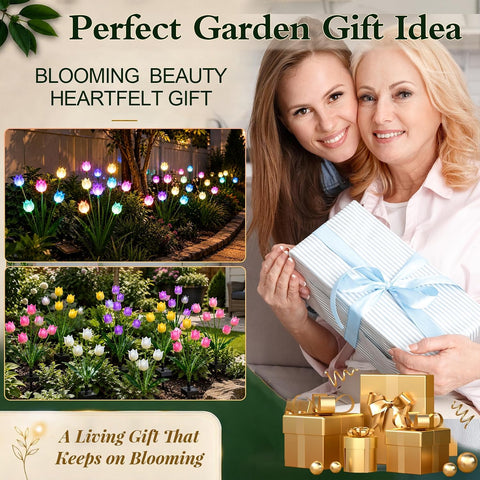 Solar Lily of The Valley Garden Lights, Colour Changing (2 Pack)
