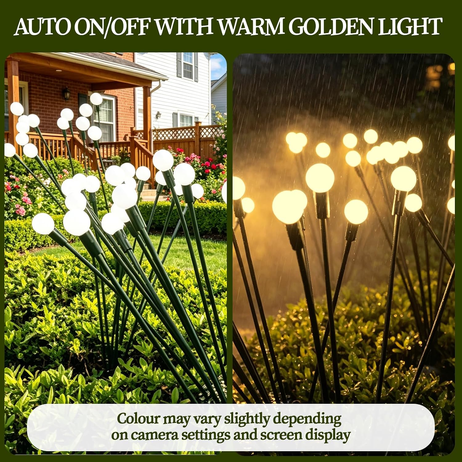 Leisure world Solar Firefly Lights, 6 Pack, IP65 Garden Stake Lights