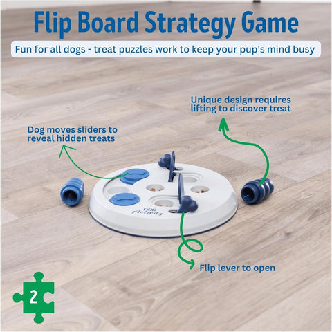 TRIXIE Intelligence toy dog activity "Dog Activity strategy game flip board, ø 23 cm