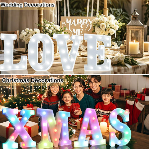 RGB LED Marquee Letter Light R with Remote Timer