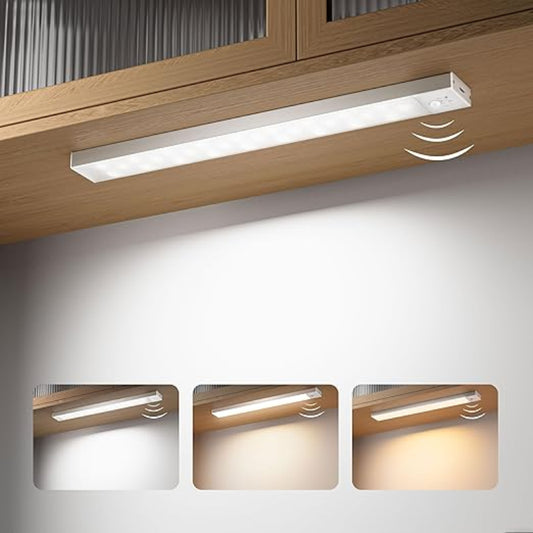 USB Rechargeable PIR Motion Sensor Strip Light UK

