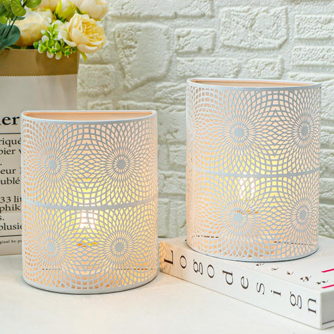 JHY DESIGN Set of 2 Battery Powered Table Lamps 20cm