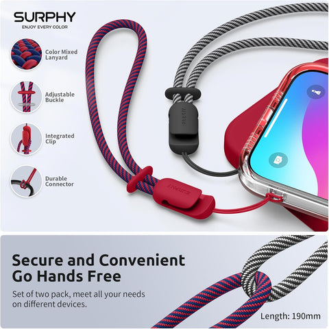 Phone Wrist Strap Lanyard Adjustable 2 Pack