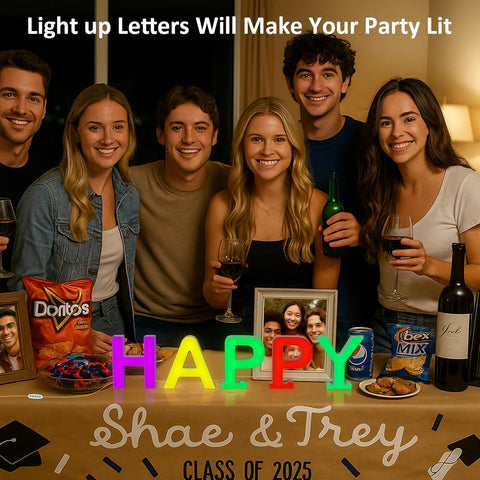 LED Light Up Letter N – USB Colour Changing Night Light with APP, Gift for Girls, Teens, Mum, Bedroom Decor, Wall/Table Display, Birthday & Christmas