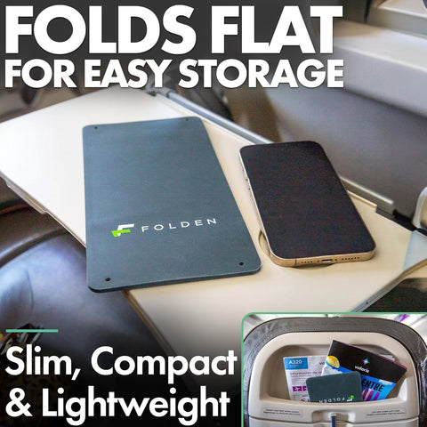 Airplane Phone Holder – Foldable Flexible Silicone Travel Stand (Silicone)